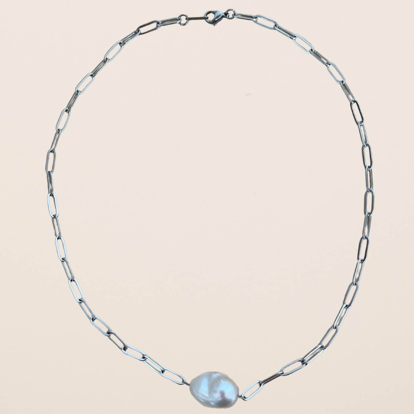 Single Baroque Pearl Necklace